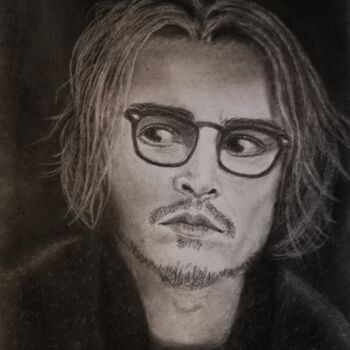 "Johnny Depp (Mort R…" başlıklı Resim Dominique Thonet tarafından, Orijinal sanat, Karakalem
