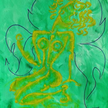Картина под названием "LE ALI DELLA LIBERT…" - Dominga Pascali, Подлинное произведение искусства, Акрил Установлен на Деревя…