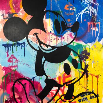 "Mickey" başlıklı Tablo Dominik Brunner (Robert Winter) tarafından, Orijinal sanat, Akrilik