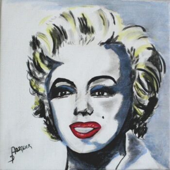 Schilderij getiteld "Marilyn" door Dominique Ansquer, Origineel Kunstwerk