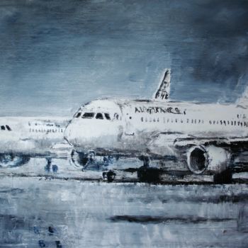 Painting titled "série airport" by Dominique Barreau, Original Artwork