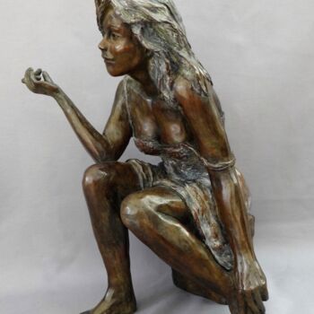 Скульптура под названием "Ambre" - Dominique Beyssey, Подлинное произведение искусства