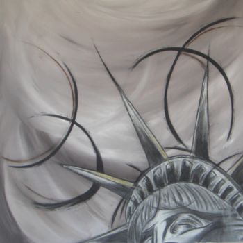 Painting titled "Freedom" by Dominique Biagini, Original Artwork, Acrylic