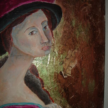 Pittura intitolato "femme 14" da Dominique Champoussin, Opera d'arte originale, Acrilico