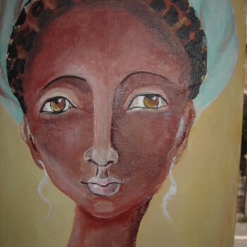 Peinture intitulée "femme 7" par Dominique Champoussin, Œuvre d'art originale, Acrylique