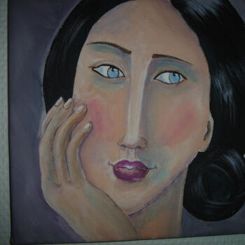 Peinture intitulée "femme 6" par Dominique Champoussin, Œuvre d'art originale, Acrylique