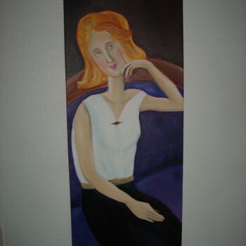 Painting titled "femme 4" by Dominique Champoussin, Original Artwork, Acrylic