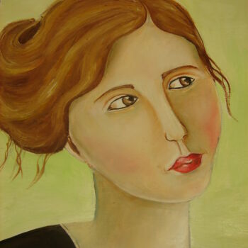 Peinture intitulée "femme 20" par Dominique Champoussin, Œuvre d'art originale