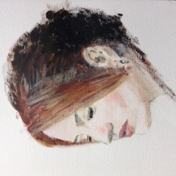 Painting titled "Portrait d'Evgeni" by Dominique Dève, Original Artwork, Acrylic