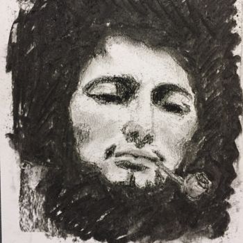 Drawing titled "Study from G.Courbe…" by Dominique Dève, Original Artwork, Charcoal