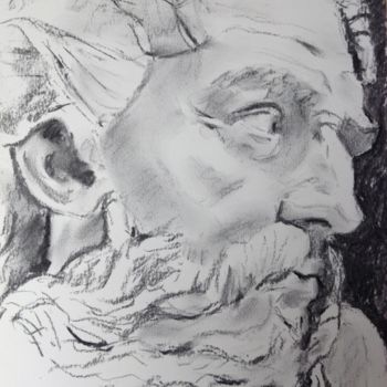 Drawing titled "Classic Study 3" by Dominique Dève, Original Artwork, Charcoal