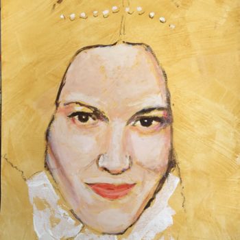 Schilderij getiteld "Anastasia" door Dominique Dève, Origineel Kunstwerk, Acryl