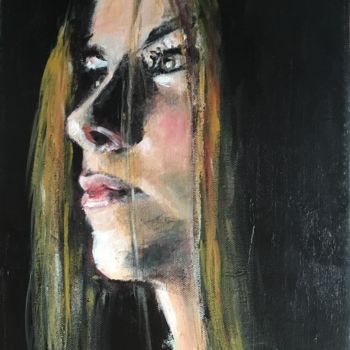Peinture intitulée "Marianna" par Dominique Dève, Œuvre d'art originale, Acrylique