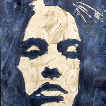 Peinture intitulée "Masque #1" par Dominique Dève, Œuvre d'art originale, Acrylique