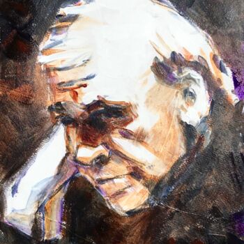 Painting titled "Kundera" by Dominique Dève, Original Artwork, Acrylic