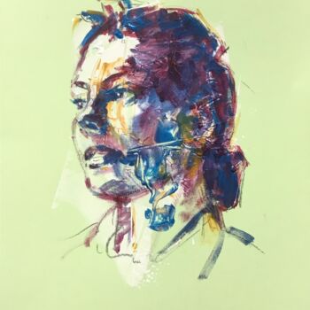 Pintura titulada "Étude Korngold #1" por Dominique Dève, Obra de arte original, Acrílico