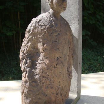 Sculpture titled "le Maurice au mur" by Dominique Dupont Dartevelle, Original Artwork, Mixed Media