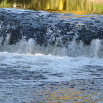 Fotografia intitolato "Chutes d'eau" da Dominique Goujard, Opera d'arte originale