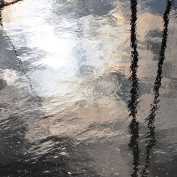 Фотография под названием "Reflet mat eau" - Dominique Goujard, Подлинное произведение искусства