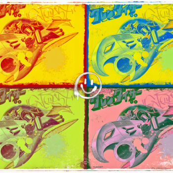 "Pop aquarak" başlıklı Tablo Dominique Kleiner tarafından, Orijinal sanat, Dijital Resim