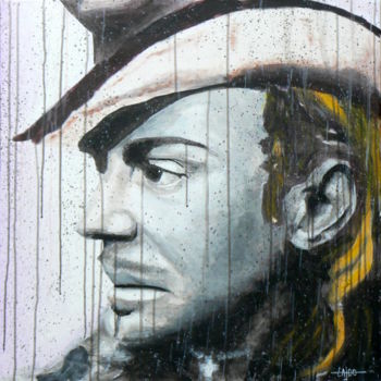 Peinture intitulée "John Galliano" par Lajous Dominique Dit Lajdo, Œuvre d'art originale, Acrylique