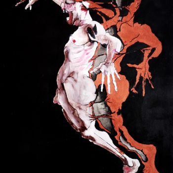 Painting titled "Metamorphosis" by Dominique Laude, Original Artwork, Oil