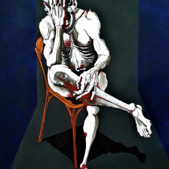 Pittura intitolato "Perspective restrei…" da Dominique Laude, Opera d'arte originale, Olio