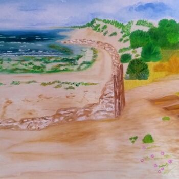 Painting titled "ILE d ' OLERON JUIL…" by Dominique Lerou (DOMINETTE), Original Artwork