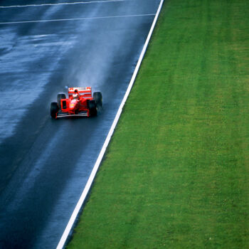 Fotografie mit dem Titel "Silverstone Ferrari" von Dominique Leroy, Original-Kunstwerk