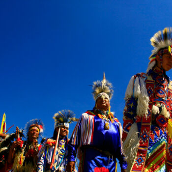 Photography titled "Pow wow. Amérique d…" by Dominique Leroy, Original Artwork