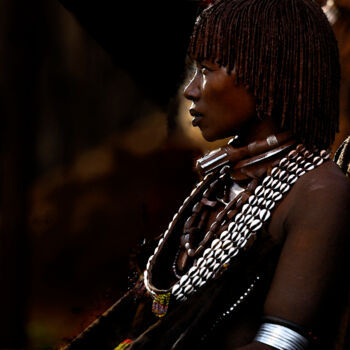 Fotografie mit dem Titel "Femme Himba. Ethiop…" von Dominique Leroy, Original-Kunstwerk