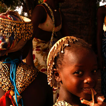 Fotografia intitolato "Casamance. Fille du…" da Dominique Leroy, Opera d'arte originale