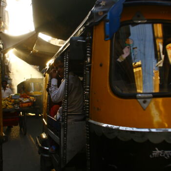 Fotografie getiteld "Jodhpur Inde. Ricks…" door Dominique Leroy, Origineel Kunstwerk