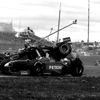 Fotografia zatytułowany „Crash entre Jean Al…” autorstwa Dominique Leroy, Oryginalna praca