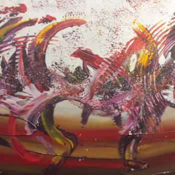 Peinture intitulée "Fougue" par Dominique Meier, Œuvre d'art originale, Acrylique