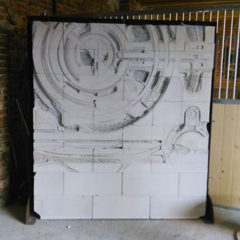 Sculpture titled "Mékanic constructiv…" by Dominique Patriarca, Original Artwork, Stone