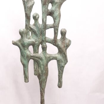 Sculpture titled "ensemble" by Dominique Peri, Original Artwork, Bronze