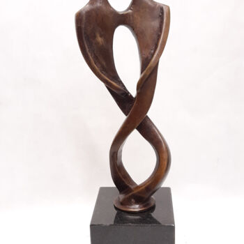 Sculpture titled "le veritable amour 2" by Dominique Peri, Original Artwork, Bronze