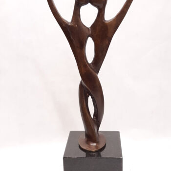 Sculpture intitulée "les amoureux" par Dominique Peri, Œuvre d'art originale, Bronze