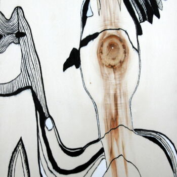 Drawing titled "Venus d'ailleurs ,…" by Dominique Petit, Original Artwork, Ink