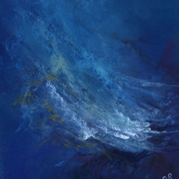 Pittura intitolato "Orage 2" da Dominique Righi, Opera d'arte originale, Pastello