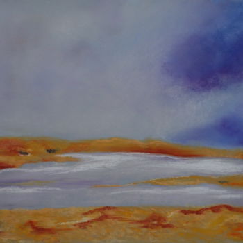 Peinture intitulée "Uig Beach. 2" par Dominique Righi, Œuvre d'art originale, Pastel