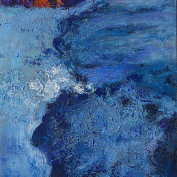 Pittura intitolato "Le Clain. 2" da Dominique Righi, Opera d'arte originale, Pastello
