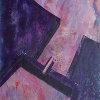 Painting titled "Automnal" by Dominique Righi, Original Artwork, Pastel