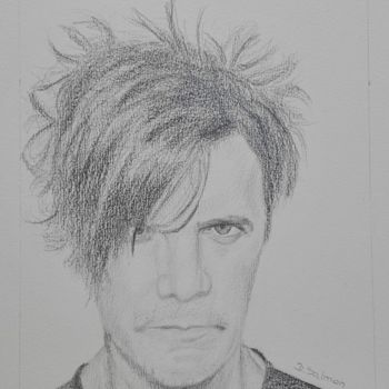 Drawing titled "nicolas-sirkis.jpg" by Dominique Salmon, Original Artwork, Graphite