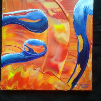 Painting titled "" Luminescence " 20…" by Dominique Salmon, Original Artwork, Acrylic