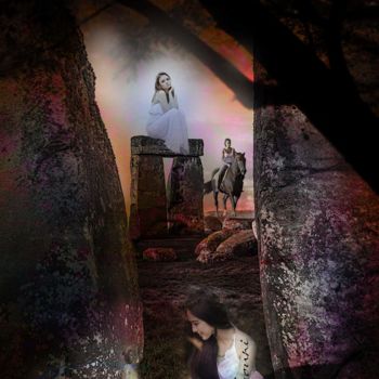 Digital Arts με τίτλο "caverne magique" από Dominique Taïbouni, Αυθεντικά έργα τέχνης, Φωτογραφία Μοντάζ
