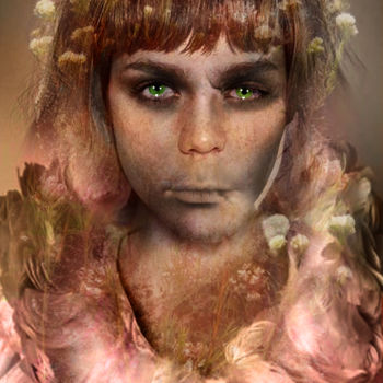 Arts numériques intitulée "robe rose" par Dominique Taïbouni, Œuvre d'art originale, Photo montage