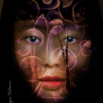 Цифровое искусство под названием "Médusée" - Dominique Taïbouni, Подлинное произведение искусства, Фотомонтаж