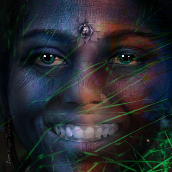 Grafika cyfrowa / sztuka generowana cyfrowo zatytułowany „sourire à la vie” autorstwa Dominique Taïbouni, Oryginalna praca,…
